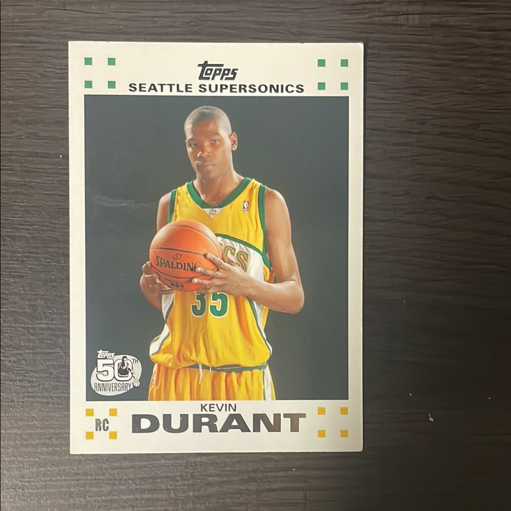 Seattle Supersonics Kevin Durant Rookie Card